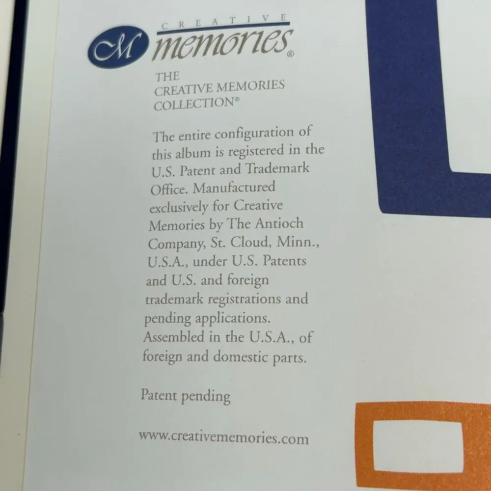Lot 2 NEW Creative Memories Scrapbook Albums 7x7 Geometric Blue Purple 12 Pages